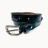 Curea damă bleumarin lăcuită, piele naturală, 2,5 cm Curea damă bleumarin lăcuită, culoare bleumarin, lățime 2,5 cm – Marochinaria Cleja