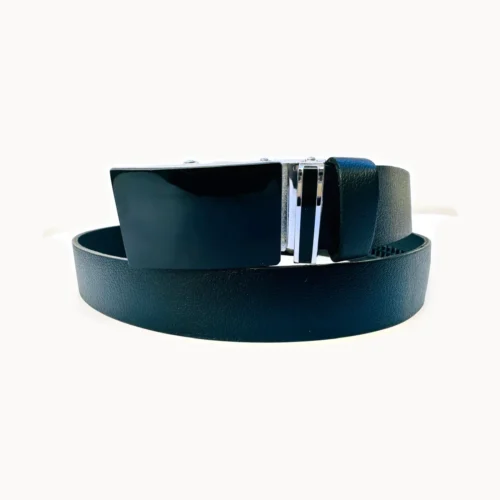 Curea cu pafta, negru, piele naturală, 3,5 cm Curea cu pafta, culoare negru, lățime 3,5 cm – Marochinaria Cleja